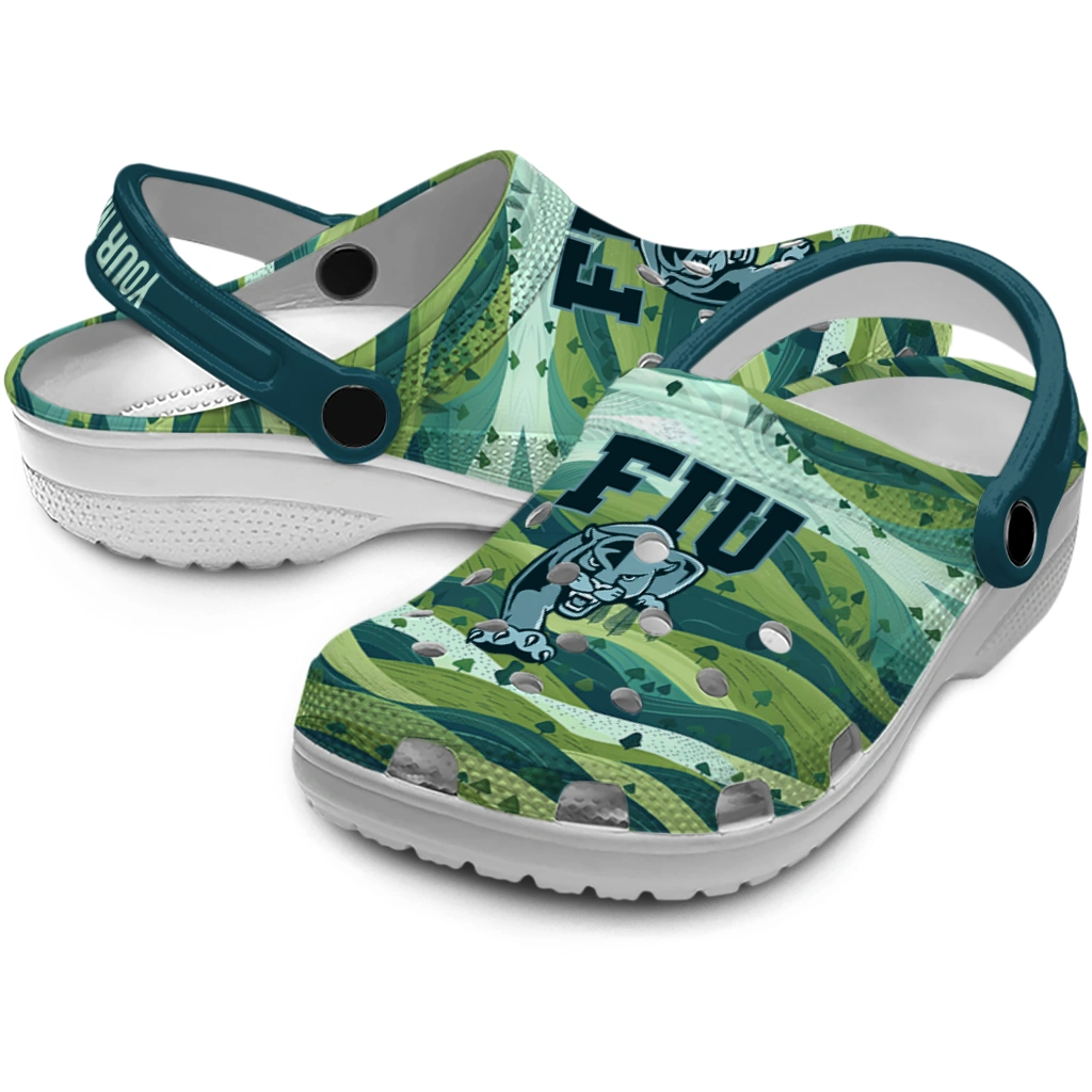 custom fiu panthers hills illustration clogs high quality custom fiu panthers hills illustration clogs high quality