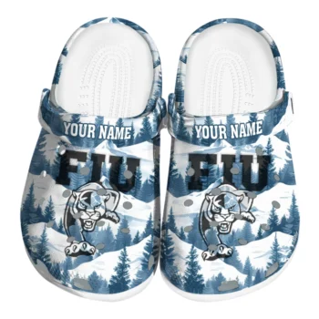 custom fiu panthers snowy mountains clogs best selling