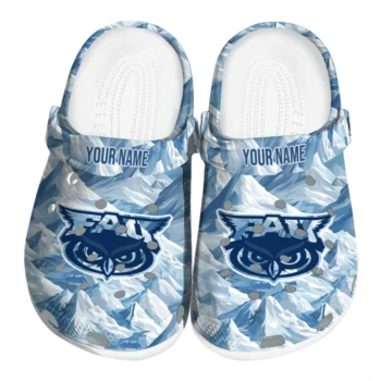custom florida atlantic owls mountain artwork clogs best selling