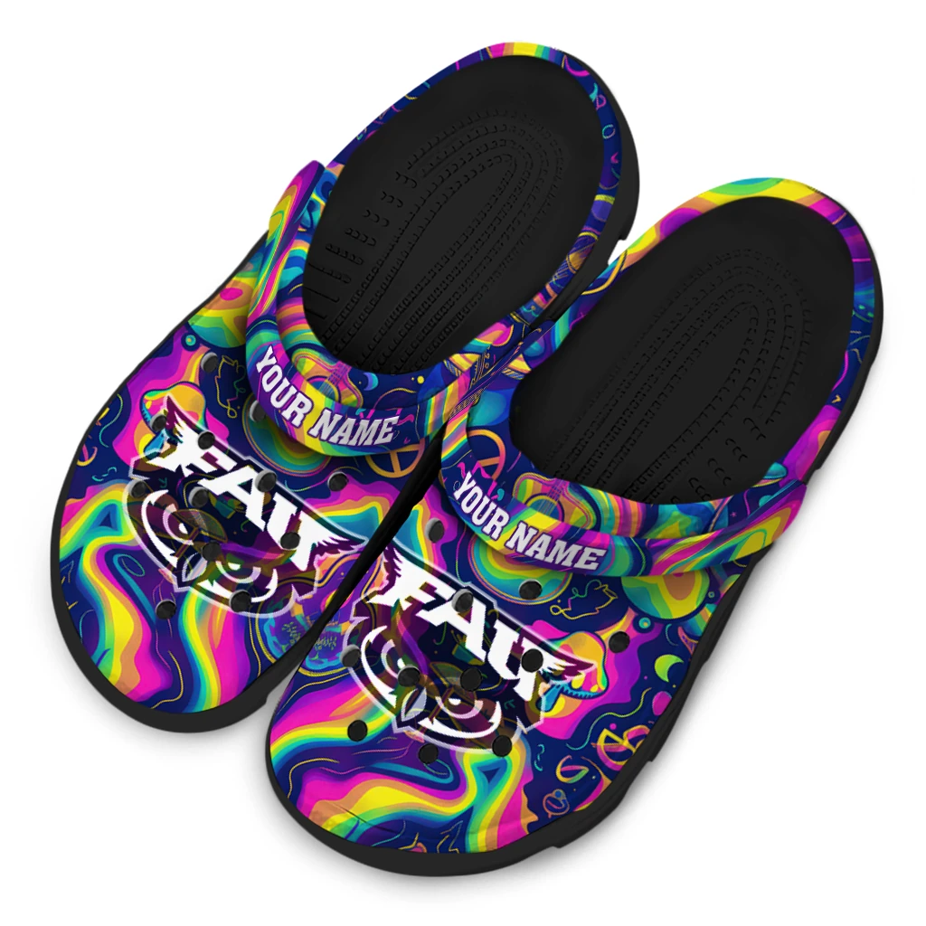 custom florida atlantic owls swirling mushrooms clogs latest model custom florida atlantic owls swirling mushrooms clogs latest model