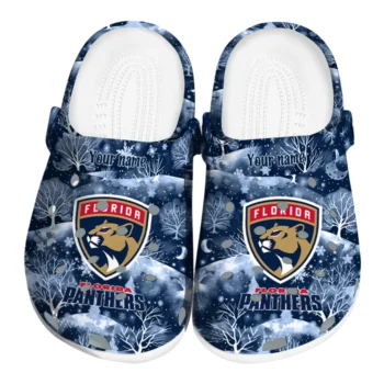 custom florida panthers snowy hills clogs best selling