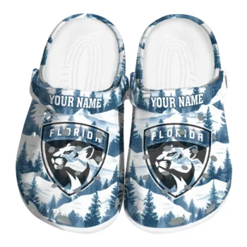 custom florida panthers snowy mountains clogs best selling