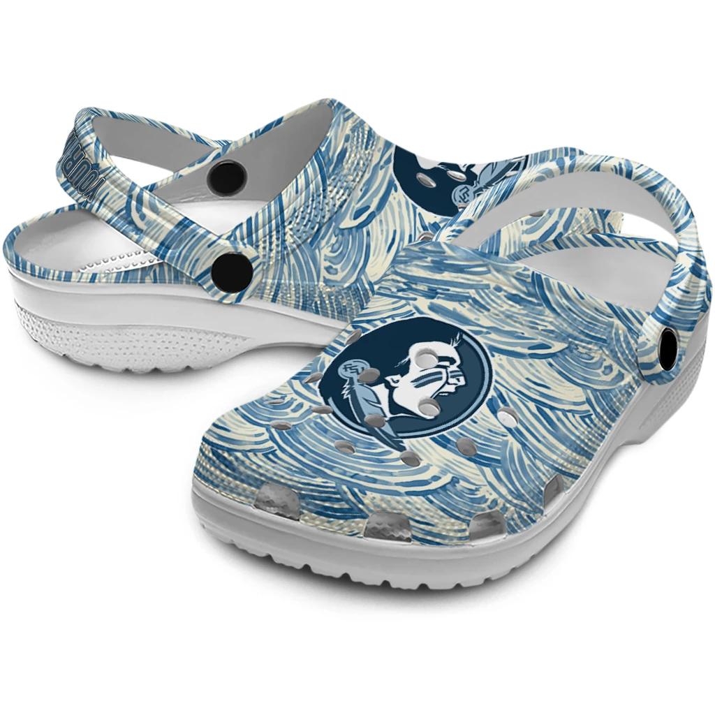 custom florida state seminoles sea swirls clogs high quality custom florida state seminoles sea swirls clogs high quality