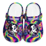 custom florida state seminoles swirling mushrooms clogs best selling