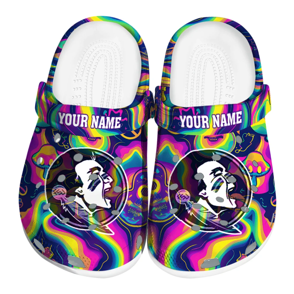custom florida state seminoles swirling mushrooms clogs best selling custom florida state seminoles swirling mushrooms clogs best selling