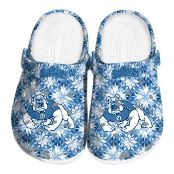 custom fresno state bulldogs snowflake mosaic clogs best selling