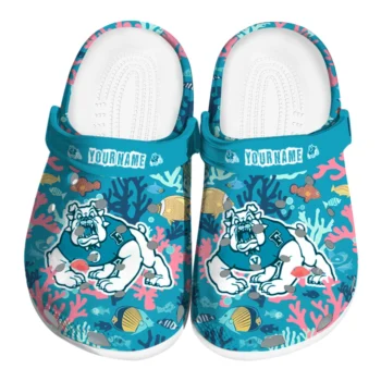 custom fresno state bulldogs tropical fish ocean clogs best selling