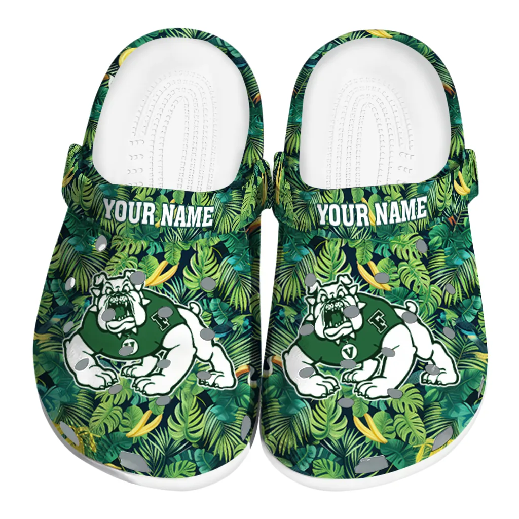 custom fresno state bulldogs tropical leaves clogs best selling custom fresno state bulldogs tropical leaves clogs best selling
