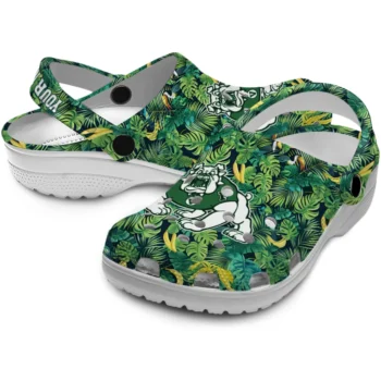 custom fresno state bulldogs tropical leaves clogs high quality