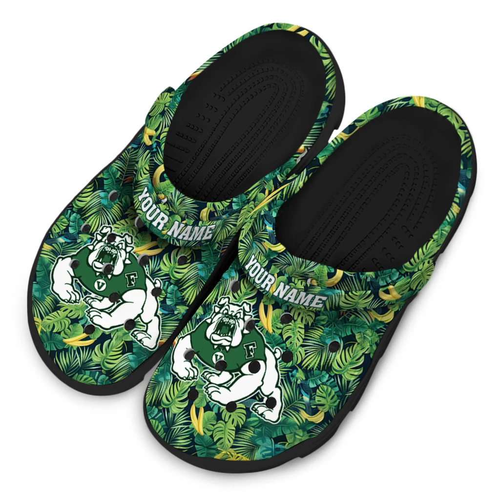 custom fresno state bulldogs tropical leaves clogs latest model custom fresno state bulldogs tropical leaves clogs latest model