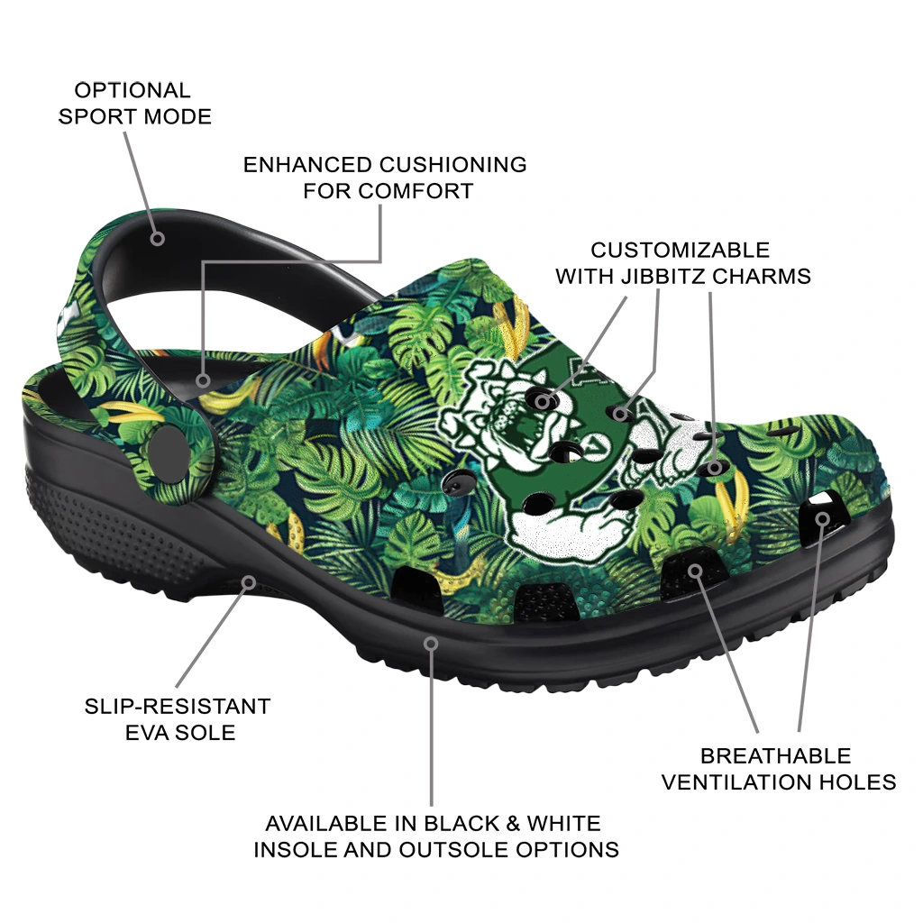 custom fresno state bulldogs tropical leaves clogs new arrival custom fresno state bulldogs tropical leaves clogs new arrival