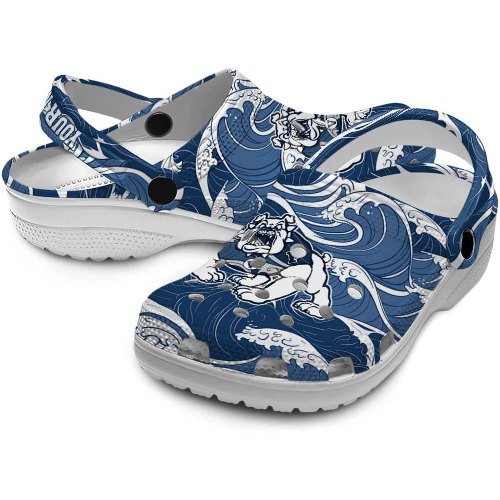 custom fresno state bulldogs wave flow clogs high quality custom fresno state bulldogs wave flow clogs high quality