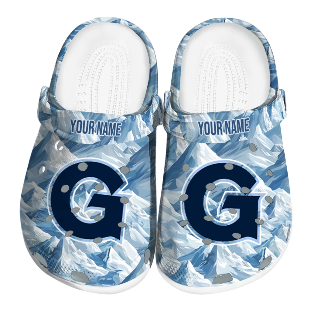custom georgetown hoyas mountain artwork clogs best selling custom georgetown hoyas mountain artwork clogs best selling
