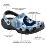 custom georgetown hoyas mountain artwork clogs best selling