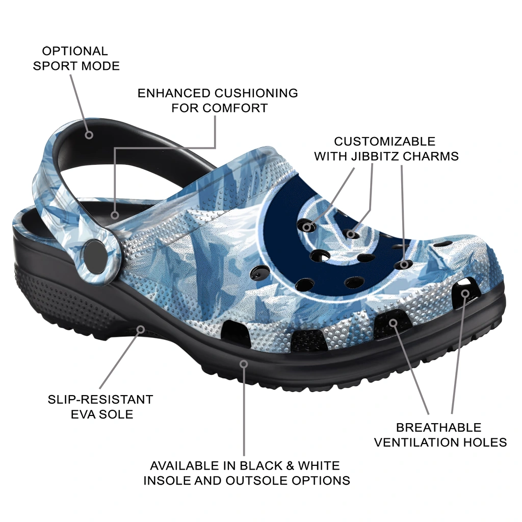 custom georgetown hoyas mountain artwork clogs new arrival custom georgetown hoyas mountain artwork clogs new arrival