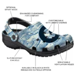 custom georgetown hoyas sea swirls clogs best selling
