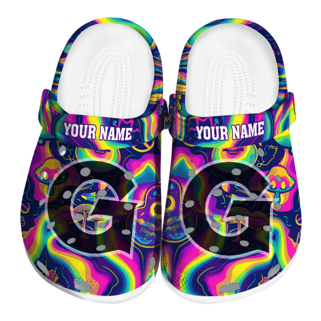 custom georgetown hoyas swirling mushrooms clogs best selling custom georgetown hoyas swirling mushrooms clogs best selling