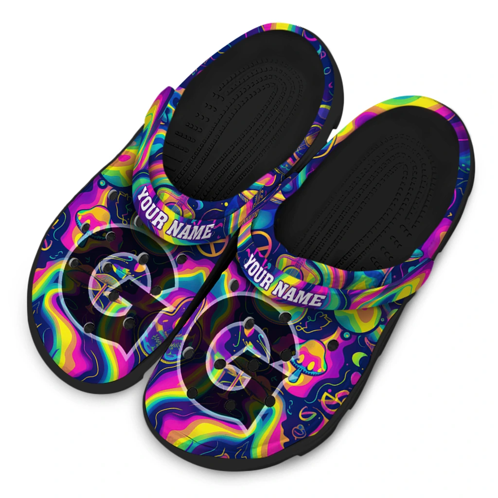 custom georgetown hoyas swirling mushrooms clogs latest model custom georgetown hoyas swirling mushrooms clogs latest model