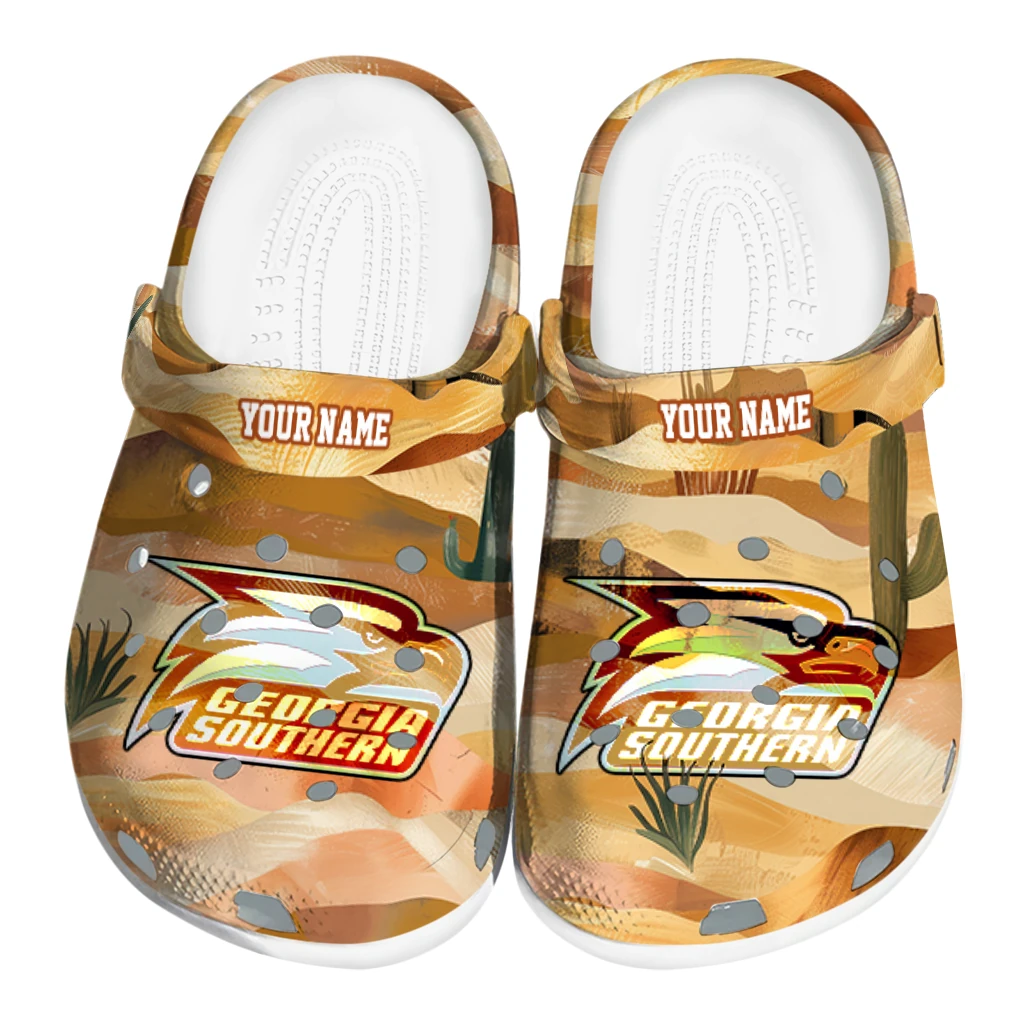 custom georgia southern eagles desert layers clogs best selling custom georgia southern eagles desert layers clogs best selling