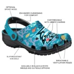 custom georgia southern eagles tropical fish ocean clogs best selling