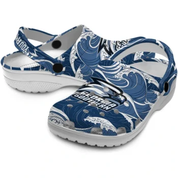 custom georgia southern eagles wave flow clogs high quality