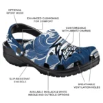 custom georgia southern eagles wave flow clogs best selling