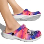 custom georgia southern eagles wavy stripes clogs best selling