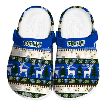 custom georgia state panthers christmas motif clogs best selling