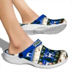 custom georgia state panthers christmas motif clogs best selling