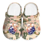 custom georgia state panthers desert cactus pattern clogs best selling