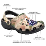 custom georgia state panthers desert cactus pattern clogs best selling