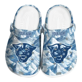 custom georgia state panthers mountain artwork clogs best selling