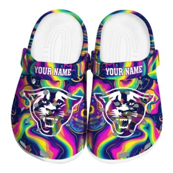 custom georgia state panthers swirling mushrooms clogs best selling