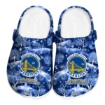custom golden state warriors snowy hills clogs best selling