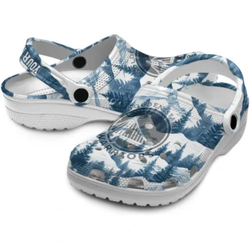 custom golden state warriors snowy mountains clogs high quality