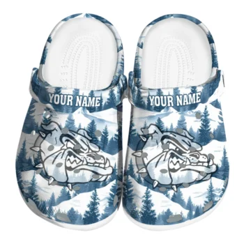 custom gonzaga bulldogs snowy mountains clogs best selling