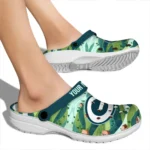 custom green bay packers hills illustration clogs best selling