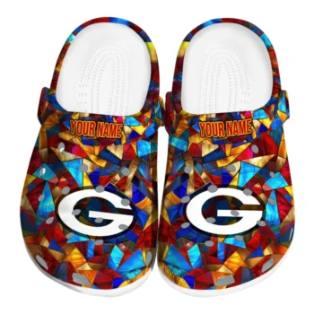 custom green bay packers prism pieces clogs best selling