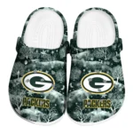 custom green bay packers snowy hills clogs best selling