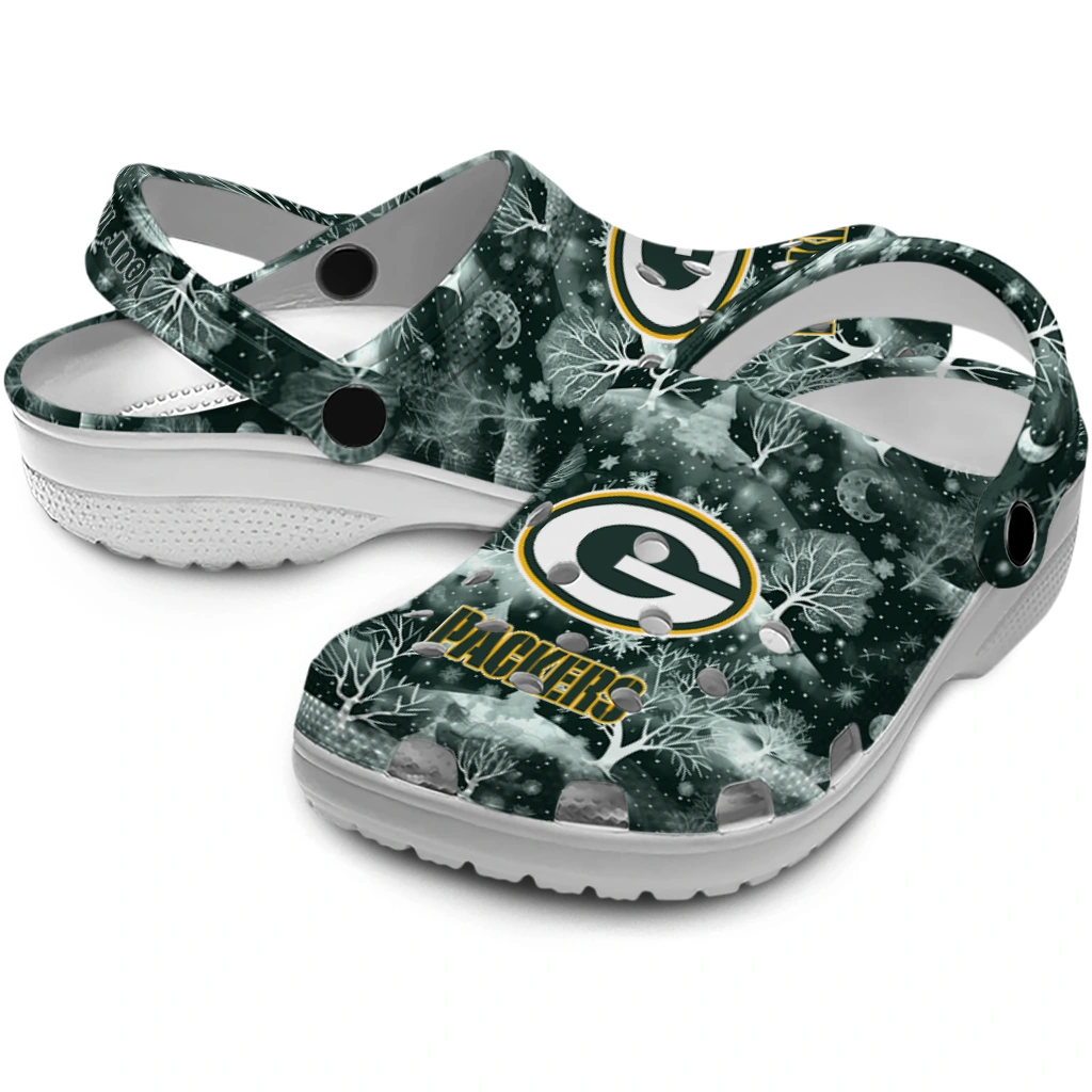 custom green bay packers snowy hills clogs high quality custom green bay packers snowy hills clogs high quality