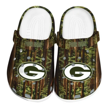 custom green bay packers woods forest designs clogs best selling
