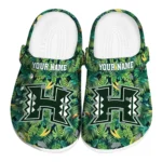 custom hawaii rainbow warriors tropical leaves clogs best selling