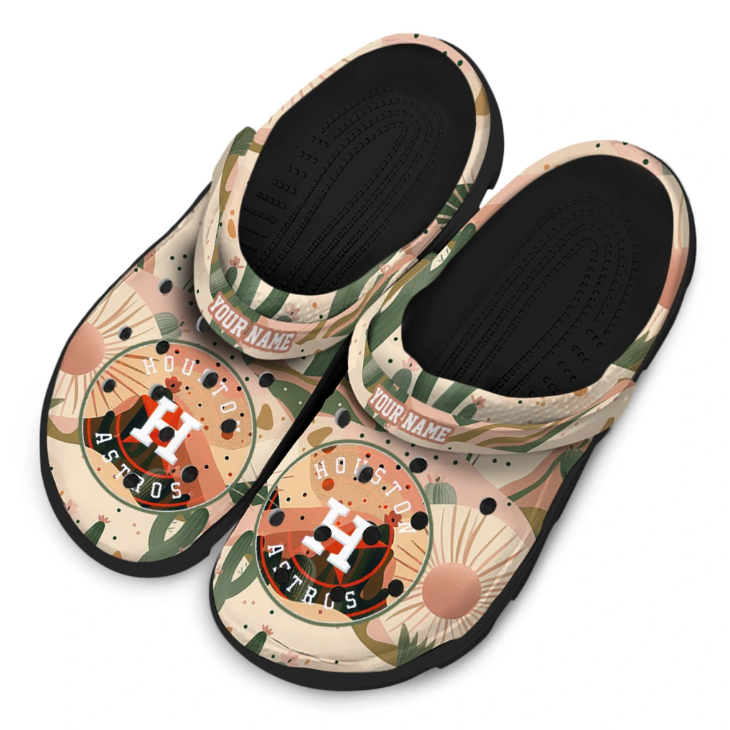 custom houston astros desert cactus pattern clogs latest model custom houston astros desert cactus pattern clogs latest model