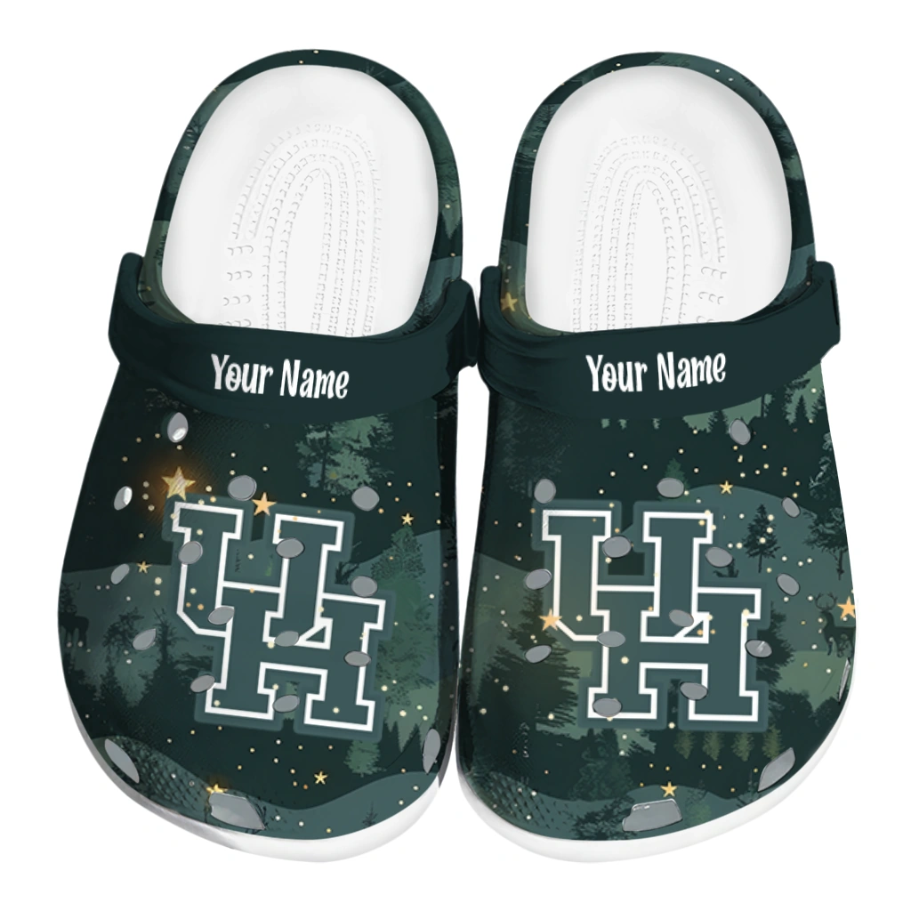 custom houston cougars deer nightscape clogs best selling custom houston cougars deer nightscape clogs best selling