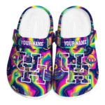 custom houston cougars swirling mushrooms clogs best selling