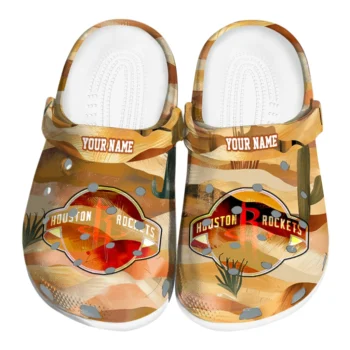 custom houston rockets desert layers clogs best selling