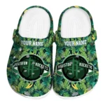 custom houston rockets tropical leaves clogs best selling