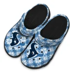 custom houston texans snowflake mosaic clogs best selling