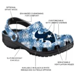 custom houston texans snowflake mosaic clogs best selling