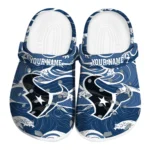 custom houston texans wave flow clogs best selling